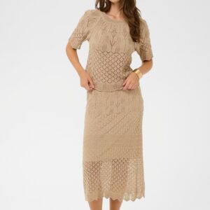 Cream CR Sevilja Knit Skirt Light Amphora