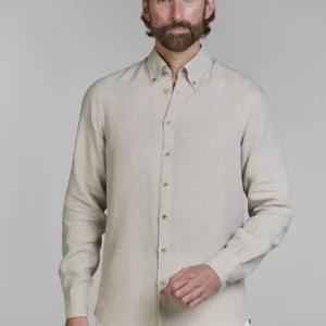 Hansen & Jacob Classic Linen Shirt Sand