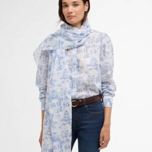 Barbour Wisteria Scarf White