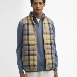 Barbour Reversible Tartan Puffer Gilet Tartan
