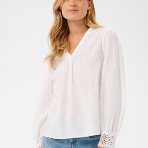 Cream CR Delia Blouse Snow White