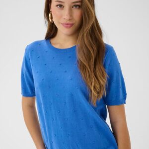 Cream CR Hanne Knit Pullover Palace Blue