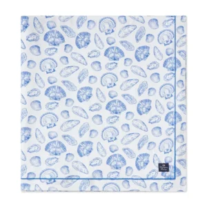 Lexington Shell Printed Org cot tablecloth
