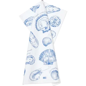 Lexington Shell Org cott Kitchen Towel WH/NY