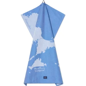 Lexington Cape cod org Cot jaq Kitchen Towel BL/WH