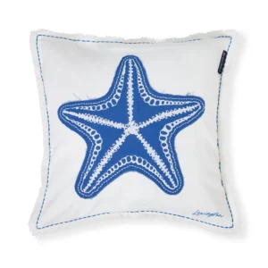 Lexington Summer Embro Patch Lin/Cot Pillow Cover