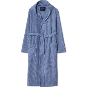 Lexington Quinn Unisex Cot Mix Hoodie Robe NY/WH