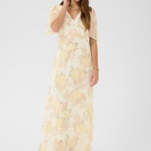 Cream CRAlitia Dress Lemon Flower