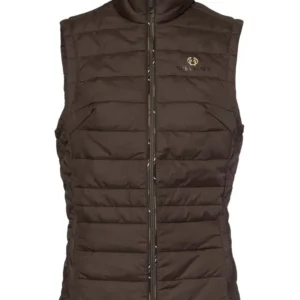 Chevalier Quintin Padded Vest Women Leather Brown