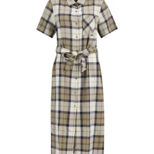 Barbour Fern Midi Dress Dress Navy Tartan