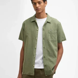 Barbour Landkey Overdyed Shirt Olive
